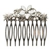 Alpenflüstern Edelweiss Symphony ADV095 Traditional Hair Comb Antique Silver Colour