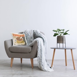 Stupell Industries Retro Espresso Mug Design by Richard Weiss Throw Pillow, 18 x 18, Multi-Color