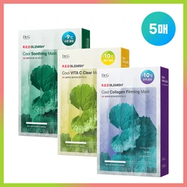 Dr.G Red Blemish Cool Vita C Clear Mask 5ea - Cool Clear (Vita C) 5ea