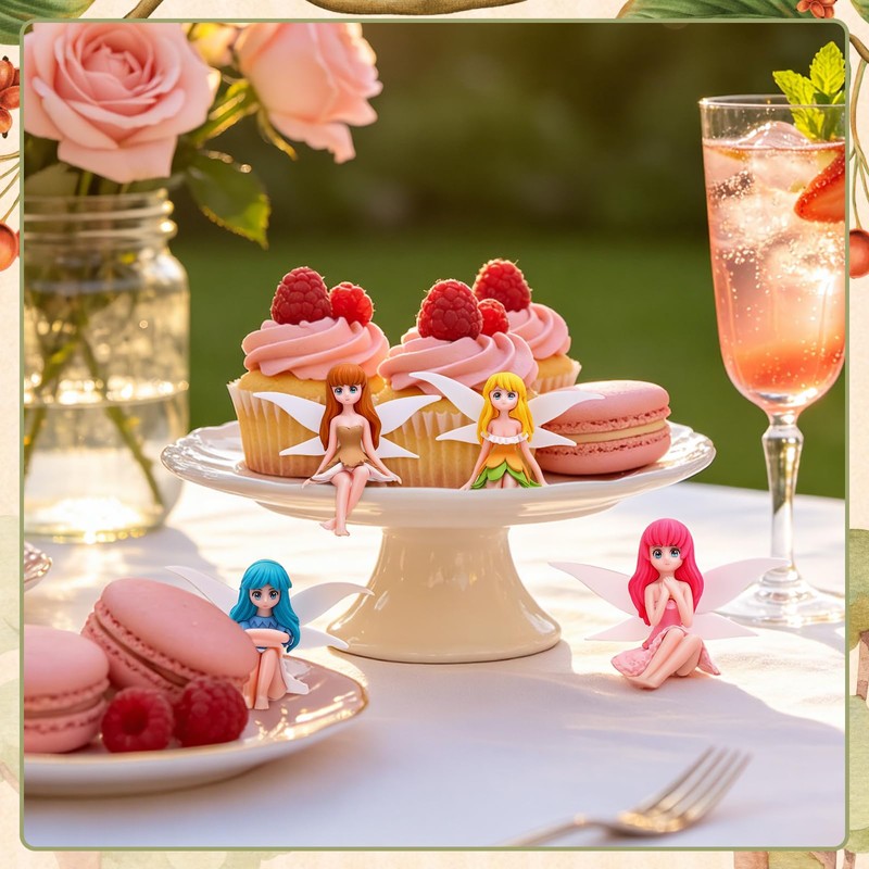 GGSTDDUP 14Pcs Mini Fairy Garden Figurines Outdoor Set