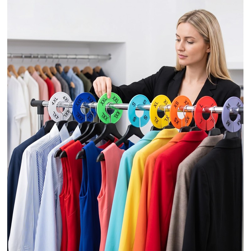 8 PCS Clothing Rack Dividers, Clothing Size Dividers in 8