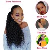 MARJITALER Ponytail Extension for Black Women,18Inch Drawstring Ponytail Extension,Curly Ponytai