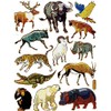 Polar bear chimpanzee boar buffalo animal cute sticker decal Metallic