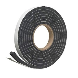 Grey Highly Compressable Foam Self Adhesive Weatherstrip (1/4" Thick x 3/4" Wide 17 FT Long). Foam Insulation Tape for use with Doors and Windows, Automotives, ACS and More