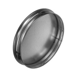 8” Inch Duct End Cap - Galvanized Steel Round Vent Cover for Outdoor and Indoor Use – Pipe Cover – Steel Plug for Dryer Ducts and Pipes – End Cap for HVAC Systems