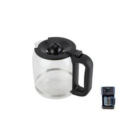 14 cups coffee maker replacement pot, compatible with mr coffee 14 cup coffee maker BVMC-PC14BL2 coffee maker, BPA-Free, Food Safe, Heat-Resistant, black Handle