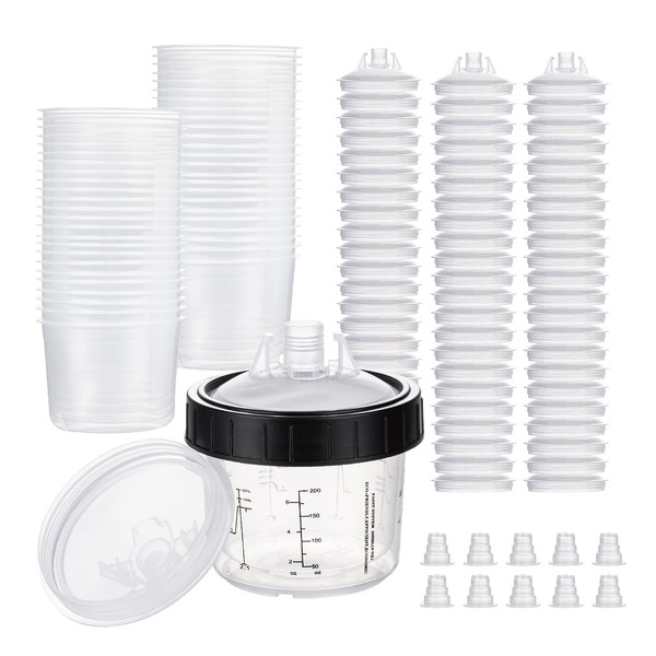 SPFAST Disposable Paint Cups for HVLP and LVLP Paint Spray