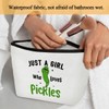 Pickle Makeup Bag for Women, 1 Pack Cosmetic Travel Toiletry