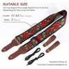 Nefelibata Banjo Strap, 2" Wide Double Full Grain Cowhide Guitar