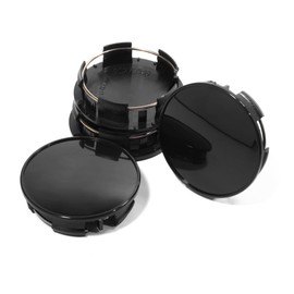 HowioZil 4Pcs 63.5mm(2.50in) Wheel Center Caps for Pacifica Town and Country Voyager 200 300 Wheel Rims Replacement 1LB74SZ7AB Black Hub Caps