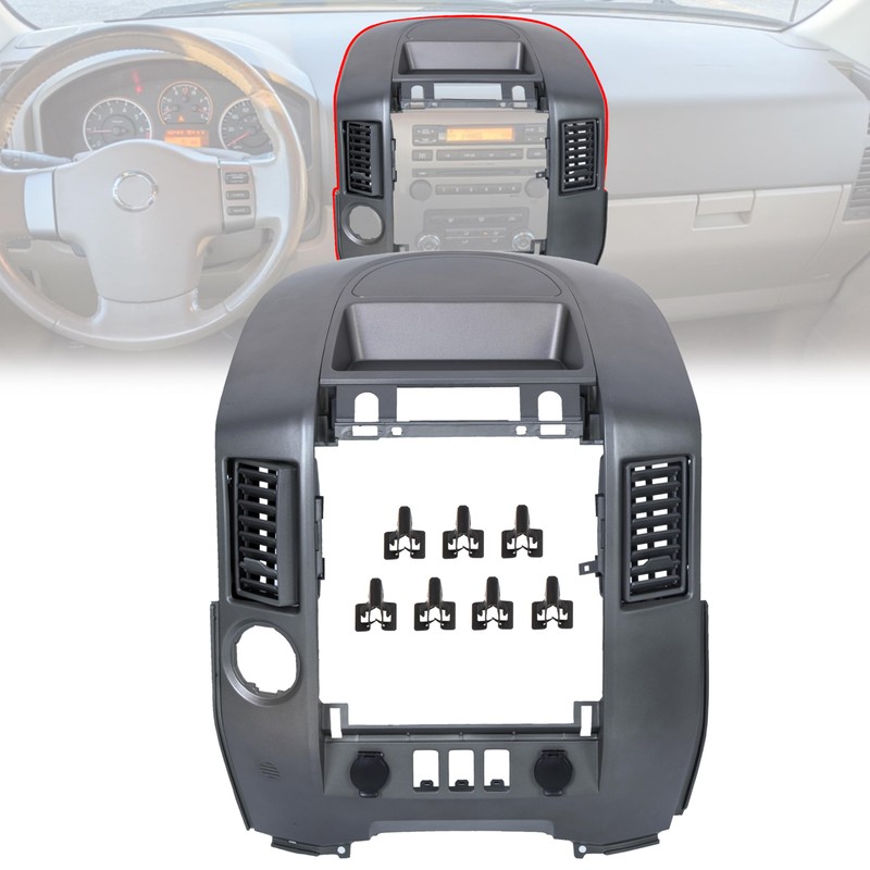 KUAFU Center Dash Instrument Panel Lid Compatible with 2004-2006 Nissan