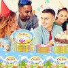 51PCS Easter Tableware Set Theme Decoration,Easter Party Tableware Set, Easter