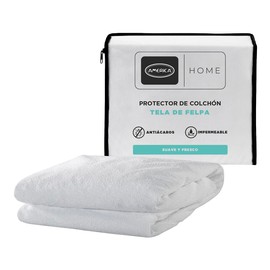 Colchones America Cubre Home Felpa | Tamaño Queen Size | Hipoalergénico, Antiácaros, Impermeable, Algodón
