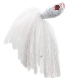 kmucutie Red Eyes White mojo jig Lead jigs Rock Fish Candy 6 oz Mojo Lures Loaded (6)