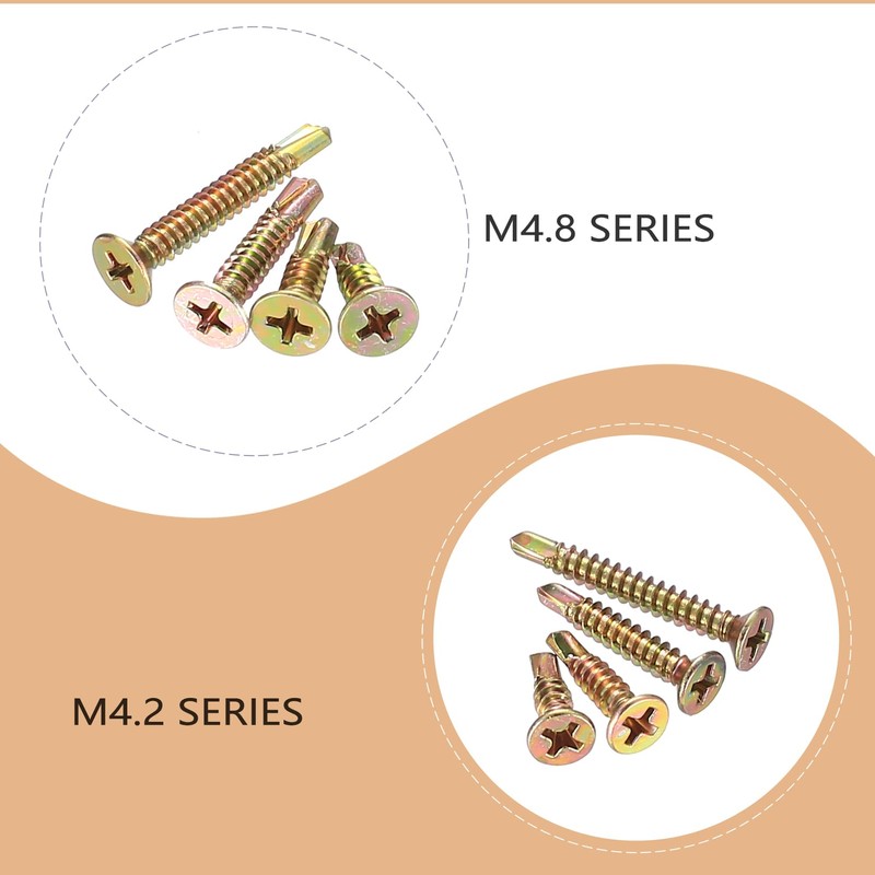 M4.2 M4.8 Drilling Screws Self Tapping Screws Metal 205 Pieces