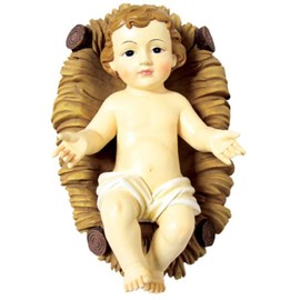 The Healing Corner Christmas Baby Jesus and Manger Set Child in a Manger Christmas Ornament Male Female