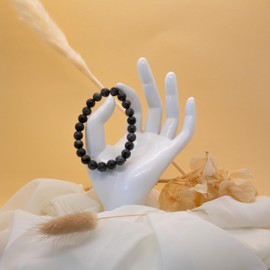 H&H Spirit Jewerly Lavrakit Natural Gemstone Bracelets Natural Stones Ball Bracelet 8 mm Beads for Men and Women, Gemstone, Semi-precious stones