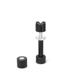 StewMac Prop-Jack, Mini – Compact Acoustic Guitar Clamp Tool for Internal Brace Repair and Crack Support – Spring-Loaded One-Handed Operation with Interchangeable Tips