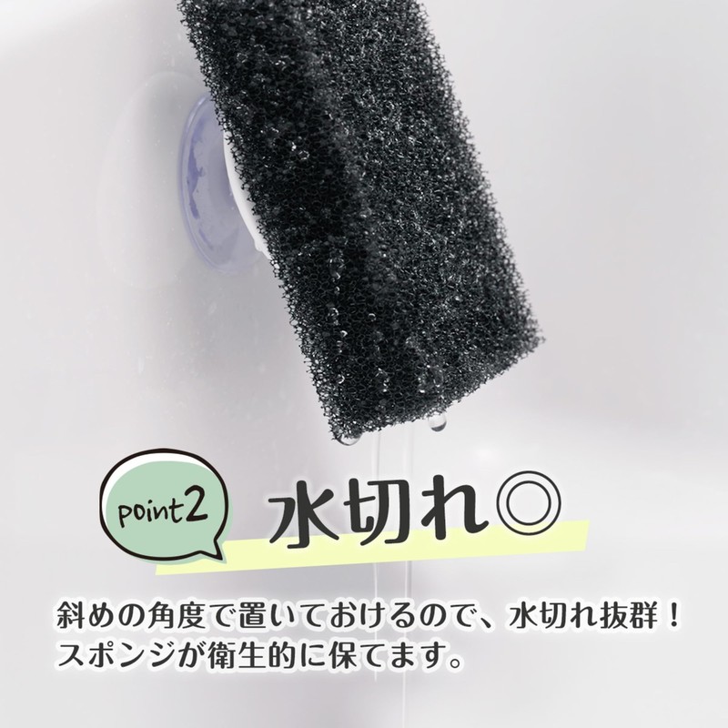 Hachisho Shoji Co., Ltd. Floating Sponge Holder UKIUKI SHU-01S (White)