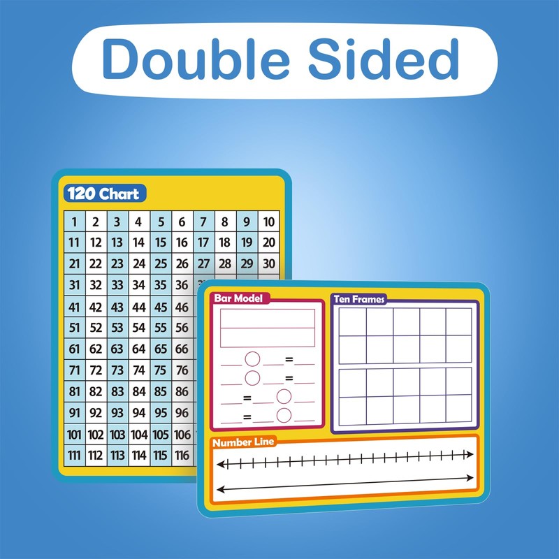 Aizweb 12 Pack Dry Erase Board Card,9" x 12" Small