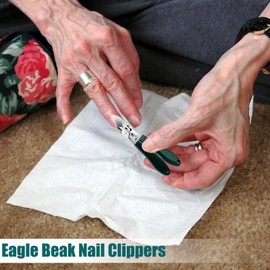 Curved Toenail Clippers - Toenail Stainless Steel Trimmer | Wide Anti-Splash Fingernail Clippers for Home Grooming Kids Seniors Salon Men Travel