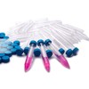 ISOLAB Plastic Centrifuge Tubes 15ml Tapered Bottom Blue Screw Caps