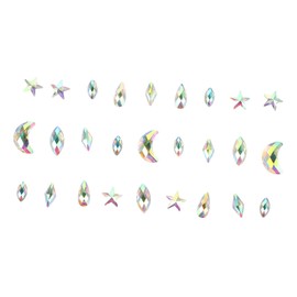 Mikinona Unique Crystal Stickers Rhinestone Jewel Glitter Temporary for Carnival Celebrations