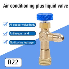Boomboost Aria condizionata Liquido Valvola Liquido Valvola di Sicurezza Refrigerante Adattatore valvola di Carica per refrigerante R22 Plus Valvola di Sicurezza