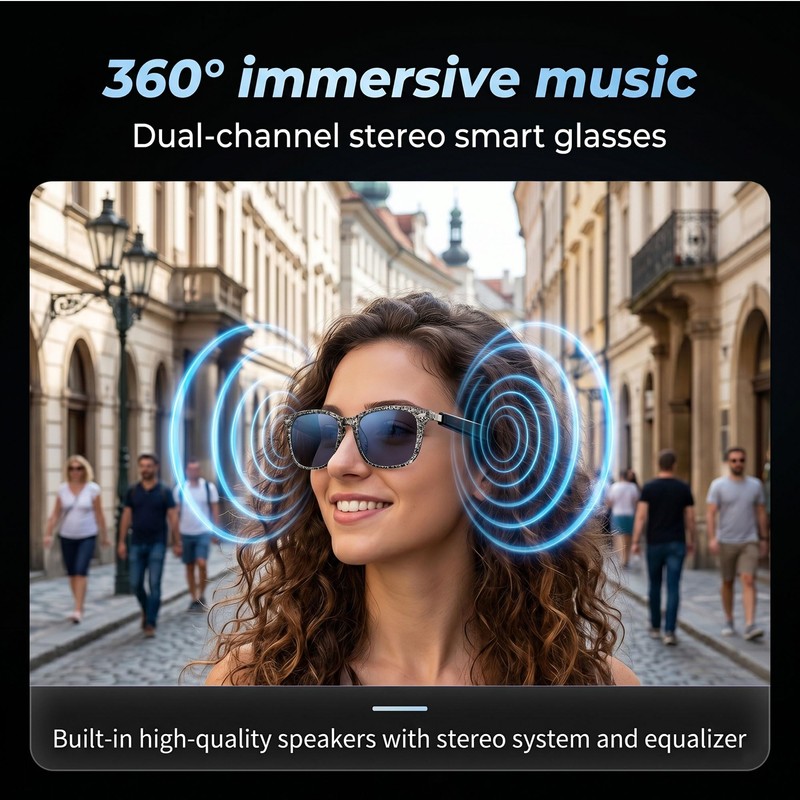 Fecoul AI Smart Translation Glasses