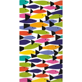 Boston International - Servilletas de papel para invitados, diseño de bufé, Arcoiris (Rainbow), 8.5 x 4.5-Inches, 1