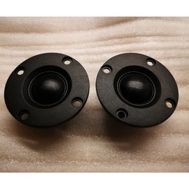2Pcs Tweeter 1.5Inch 6Ohm 30W Dome Silk Film Tweeter HiFi Treble Speaker Audio Loudspeaker with Heatsink
