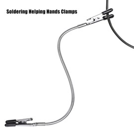 LUAATT Soldering Helping Hands Clamps,2 Pack Wire Holders For Soldering In Feild,Adjustable Third Hand Tool For Automobile Electronics Soldering