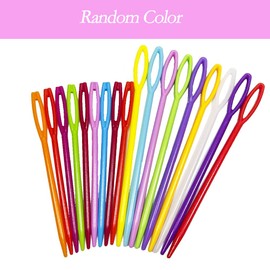 BetterJonny 30Pcs Large Eye Blunt Needles and 18Pcs Plastic Yarn Thread Knitting Needle Sewing Needle Set Embroidery Quilting Weaving Needlies for Crafts Projects