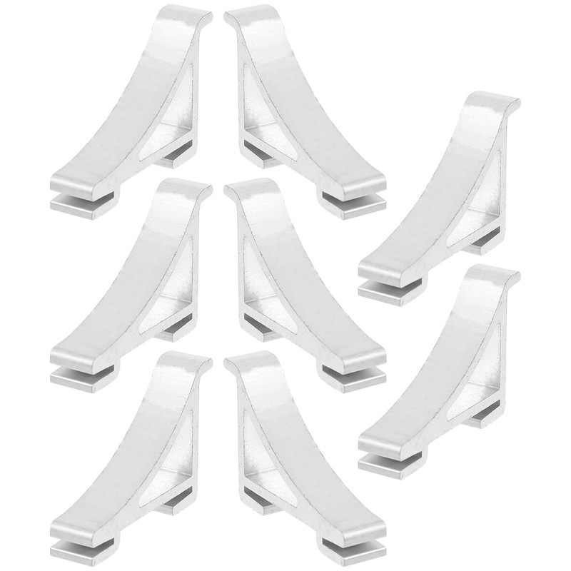 Housoutil 8 Piece Refrigerator Shelf Clips Gallery Clip Holder for