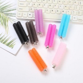 Bangs Hair Roller Clip Set with Sponge Hair Roller Clip Black - Large 3ea