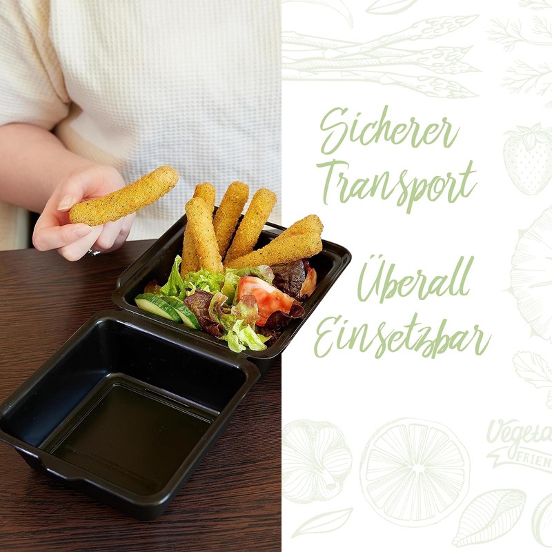 elastoREuse Burgerbox Take Away Packaging - Food Container to Go