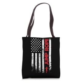 Jumping rope skipping ropes usa flag design Tote Bag