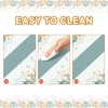 Thanksgiving Disposable Tablecloths,2 Pack Blue Pumpkin Maple Thanksgiving Plastic Table