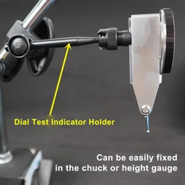 Depisuta Universal Dovetail Indicator Holder with Swivel Joint, Dovetail Indicator Arm for Mounting with Mounts, Dial Test Holder for Most Dial
