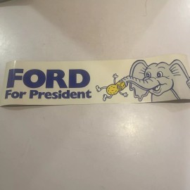 1976 President Gerald Ford for President Bumper Stickers  ANTI CARTER NOS