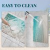 LYGLIGH Ultra Thin Bath Mat, Teal Bath Mat, 1/10 in