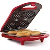 Holstein Housewares 4-Section Heart Shaped Waffle Maker, Non-Stick Waffle Iron,