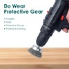 6 Pack Carbon Steel Drill Wire Brush, Cup/ Wheel/ Pen