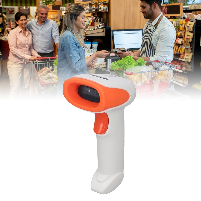 Wireless Barcode Scanner Bluetooth Handheld 2D Bar Code Reader Barcode