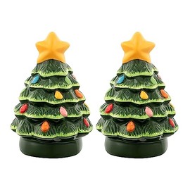 Mr. Christmas Green Tree Salt & Pepper Shakers, One Size