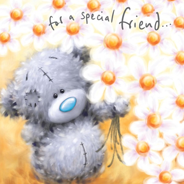 Me To You Tatty Teddy Special Friend Daisies Greeting Card