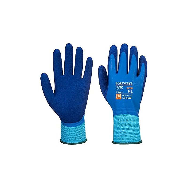 Portwest Unisex Liquid Pro Gloves (Blue_Large)