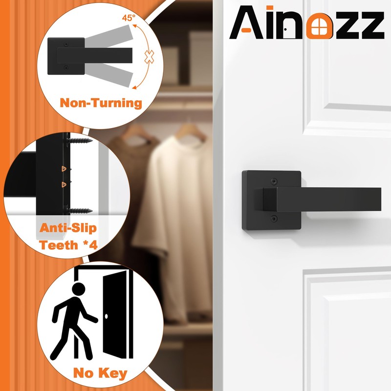Ainozz Dummy Door Handles Interior - Pack of 2, Matte