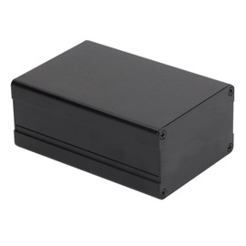 Aluminum Electric Box Waterproof Junction Enclosure Case Split Type for DIY 46x76x110mm Black Smooth