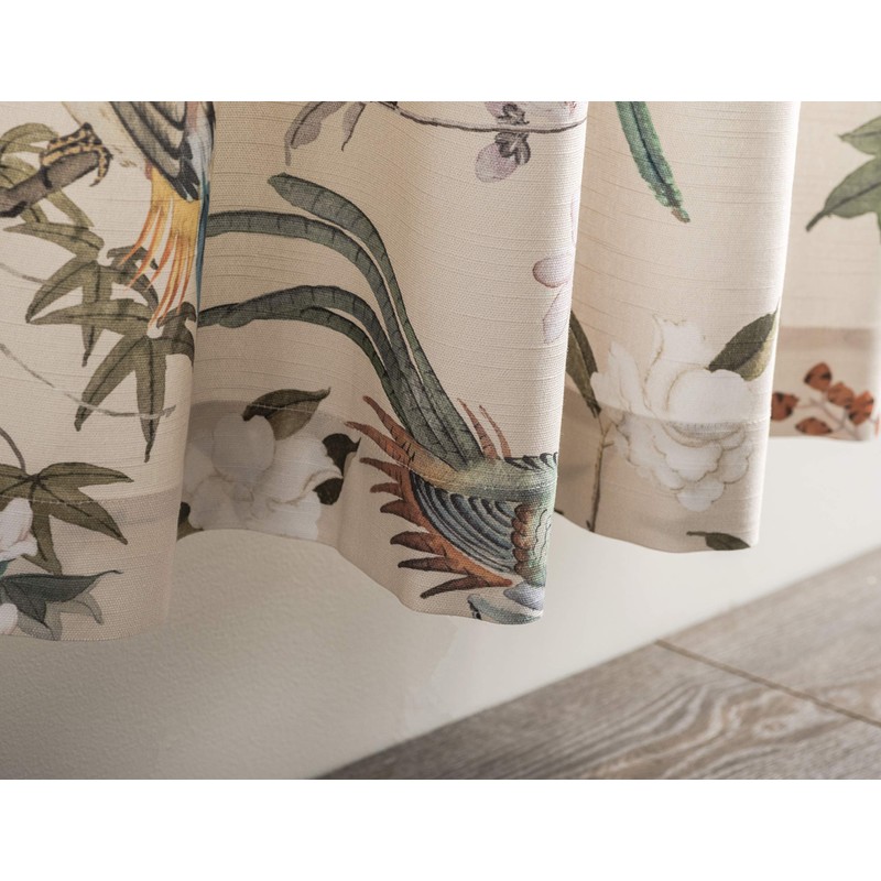 Maison d' Hermine 100% Cotton Curtain - 50"x108" Beige Decorative